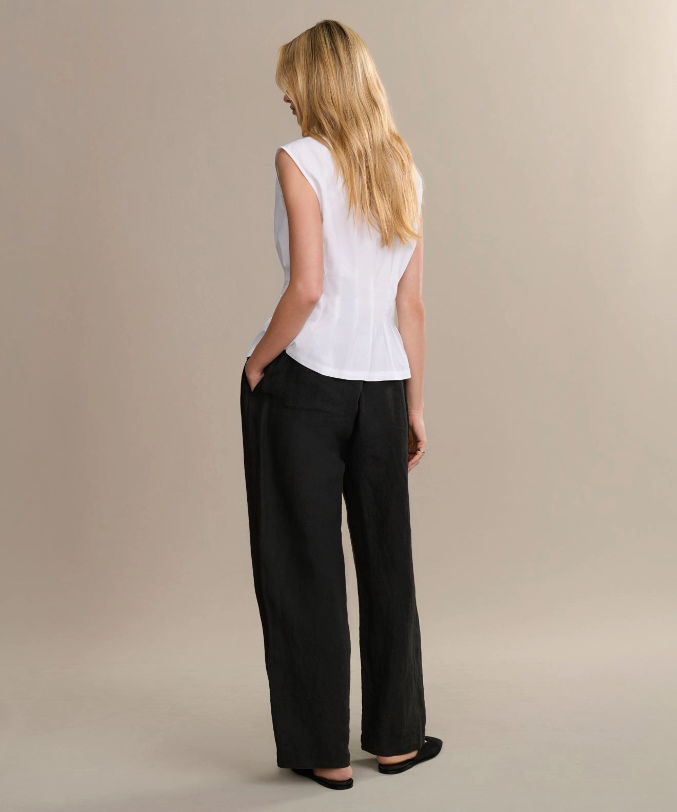 Flexible Layer Linen Logan Pant