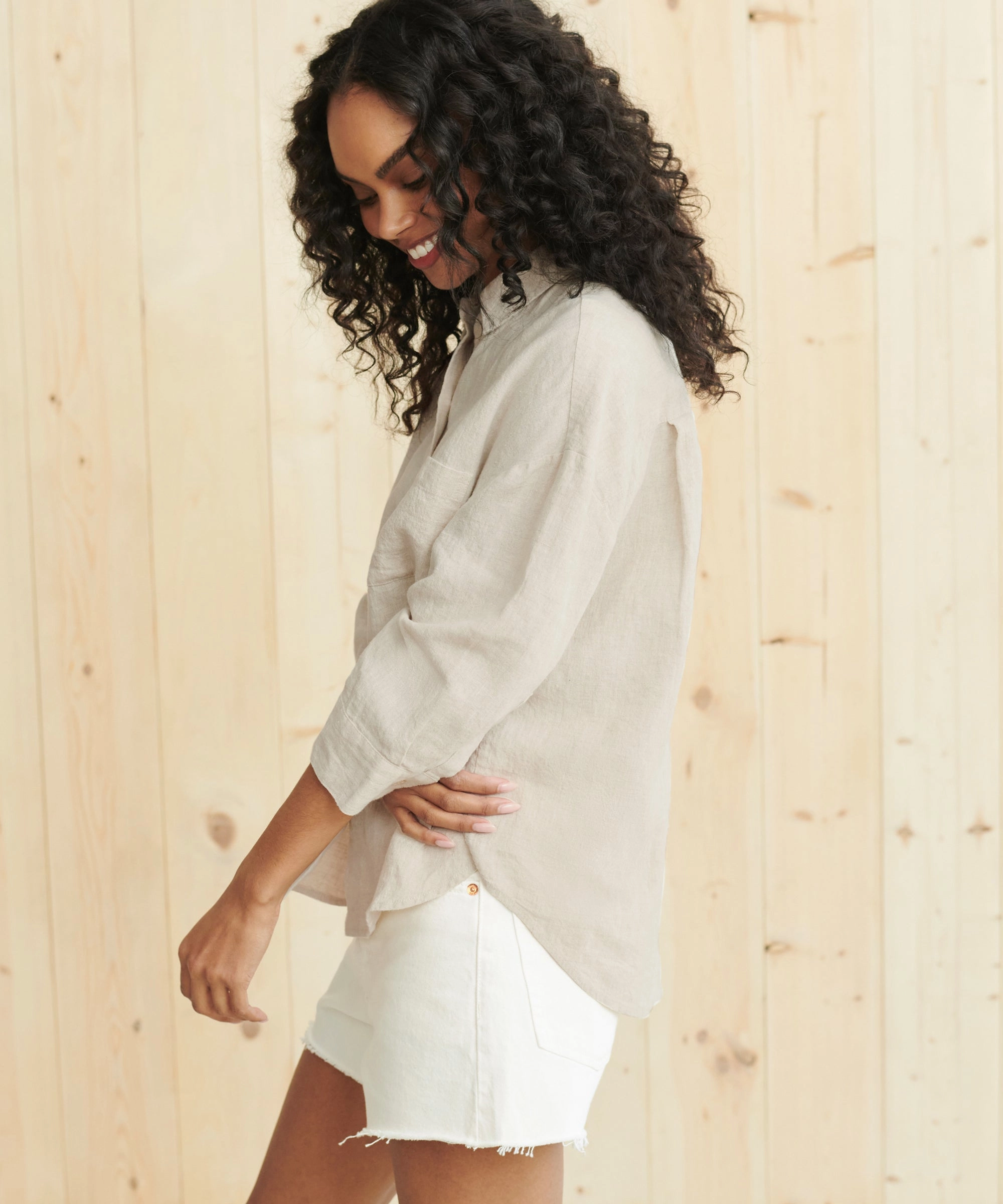 Linen Logan Shirt Sustainable Waterproofing