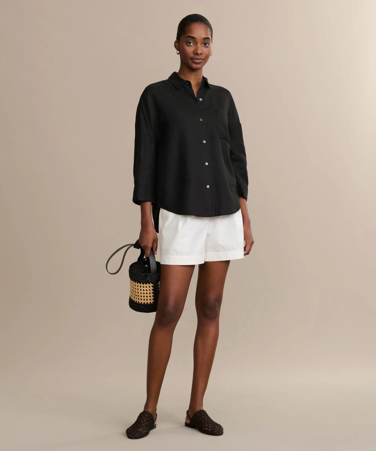 Linen Logan Shirt FourWayStretchFabric Snag Proof Weave