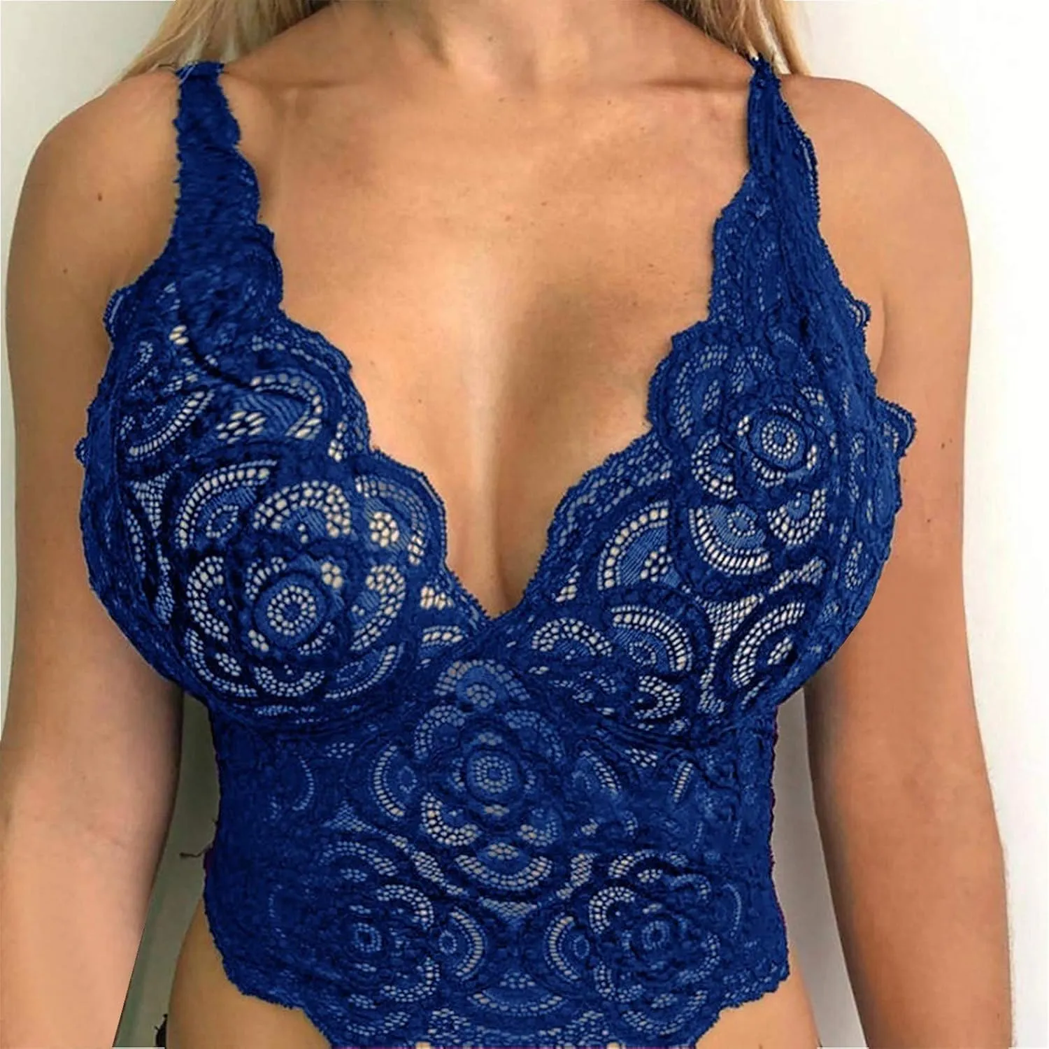 Lingerie 2023 Bralette Crop Women Lingerie Bra Corset Lace Floral Tank Bralet Underwear