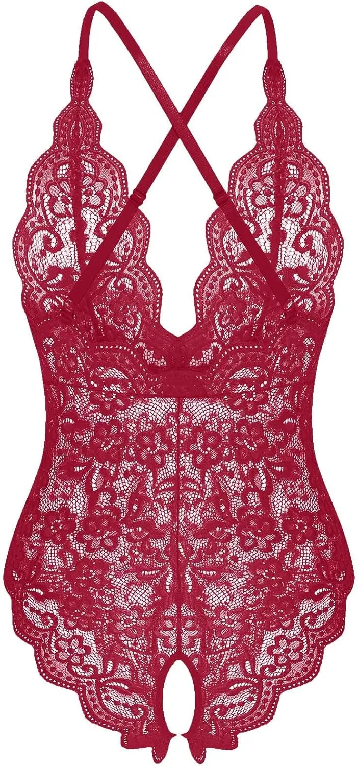 Lingerie Corset One Piece Lace Bodysuit Lingerie for Women for Sex Play Women's Exotic Lingerie Sets Lingerie Teddy