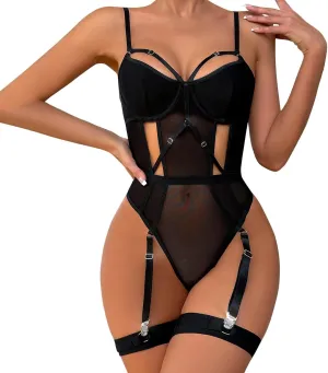 Lingerie Set for Women Sexy Out Lingerie Role Playing Three Piece Lingerie