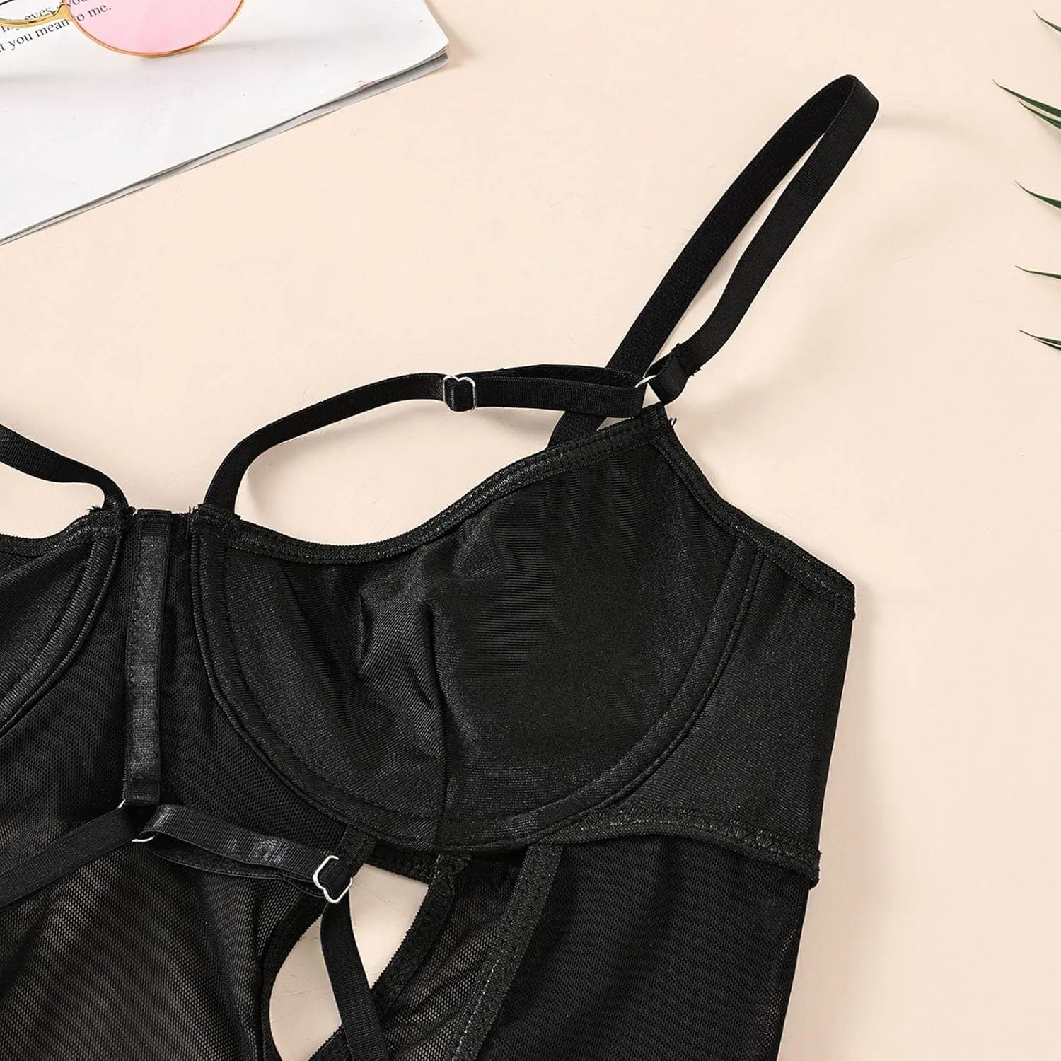 Lingerie Set for Women Sexy Out Lingerie Role Playing Three Piece Lingerie