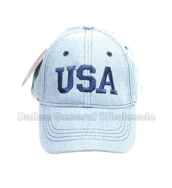 Little Kids USA Casual Baseball Caps Wholesale