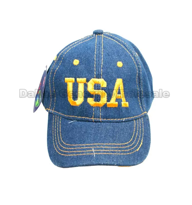 Little Kids USA Casual Baseball Caps Wholesale