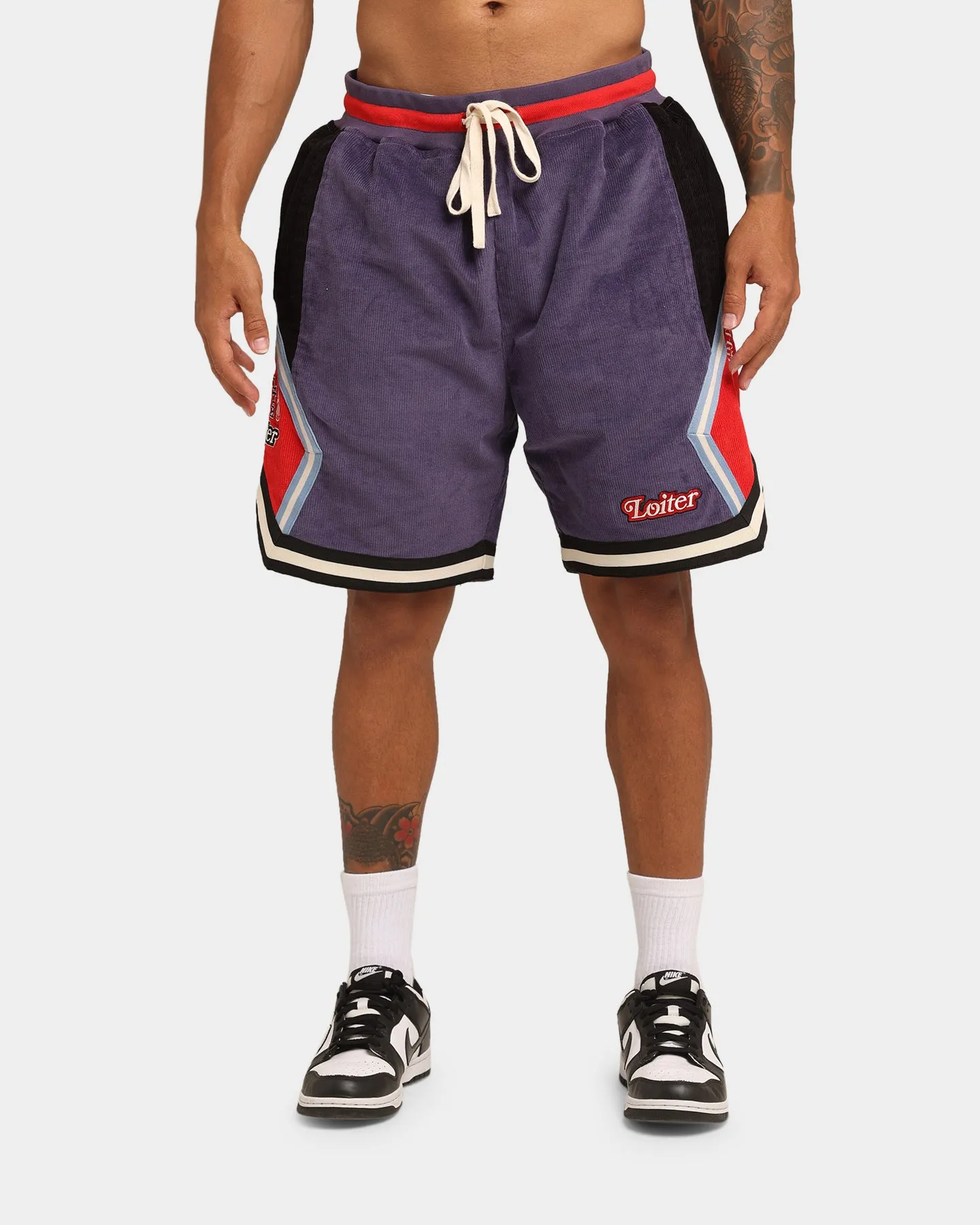 Loiter Carter Corduroy Basketball Shorts Purple