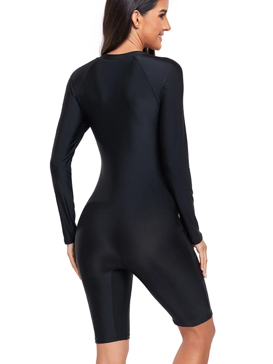 Long sleeve UV protection one piece swimsuit UPF50  Rash Guard
