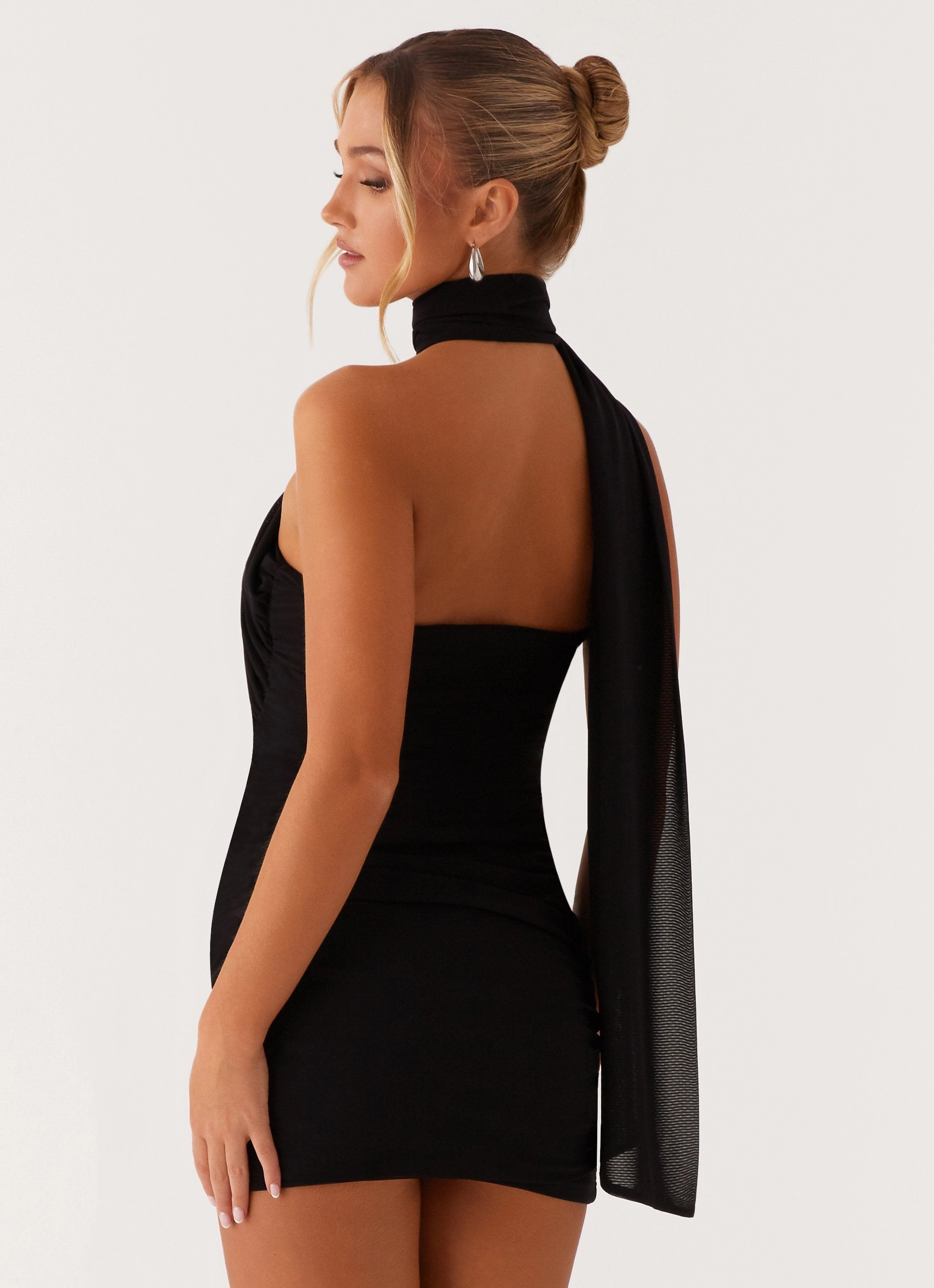 garden wedding Breaking News Mini Dress - Black