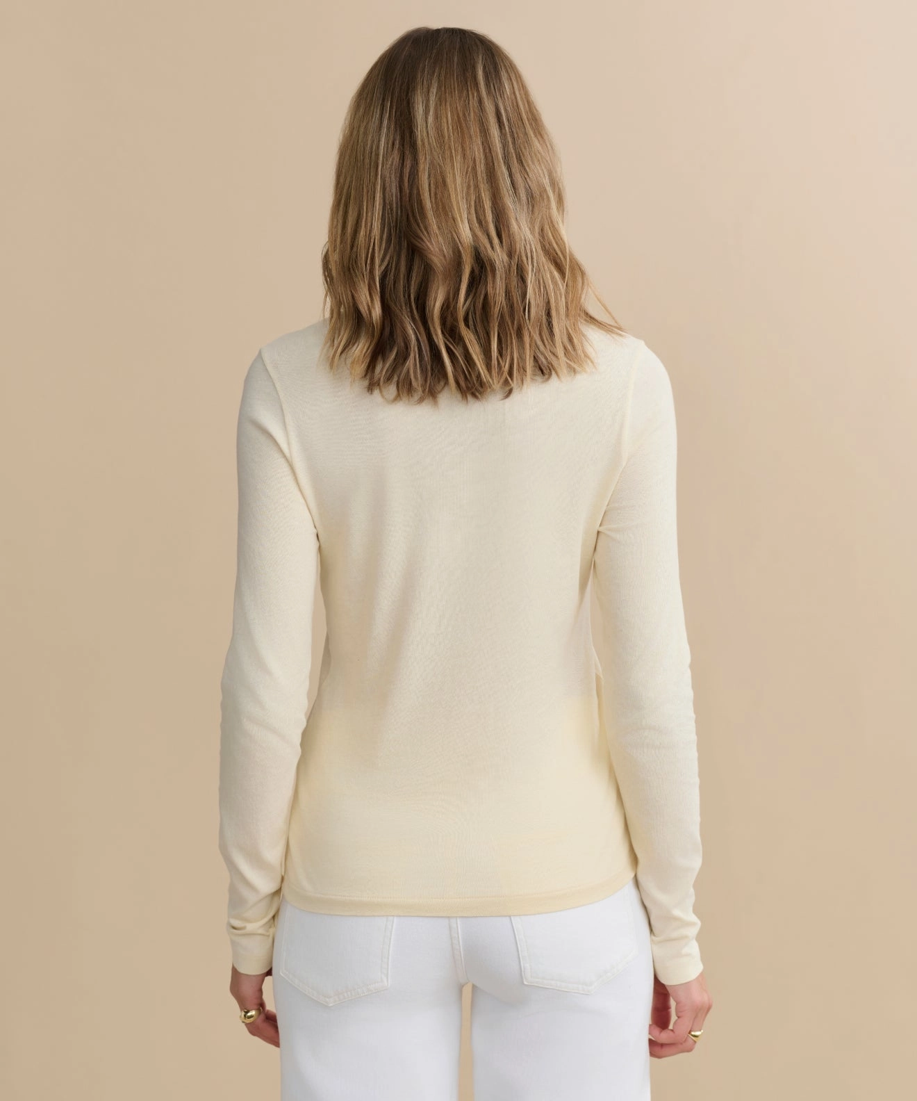 Long-Sleeve Slim Tee Heat Regulating Fabric