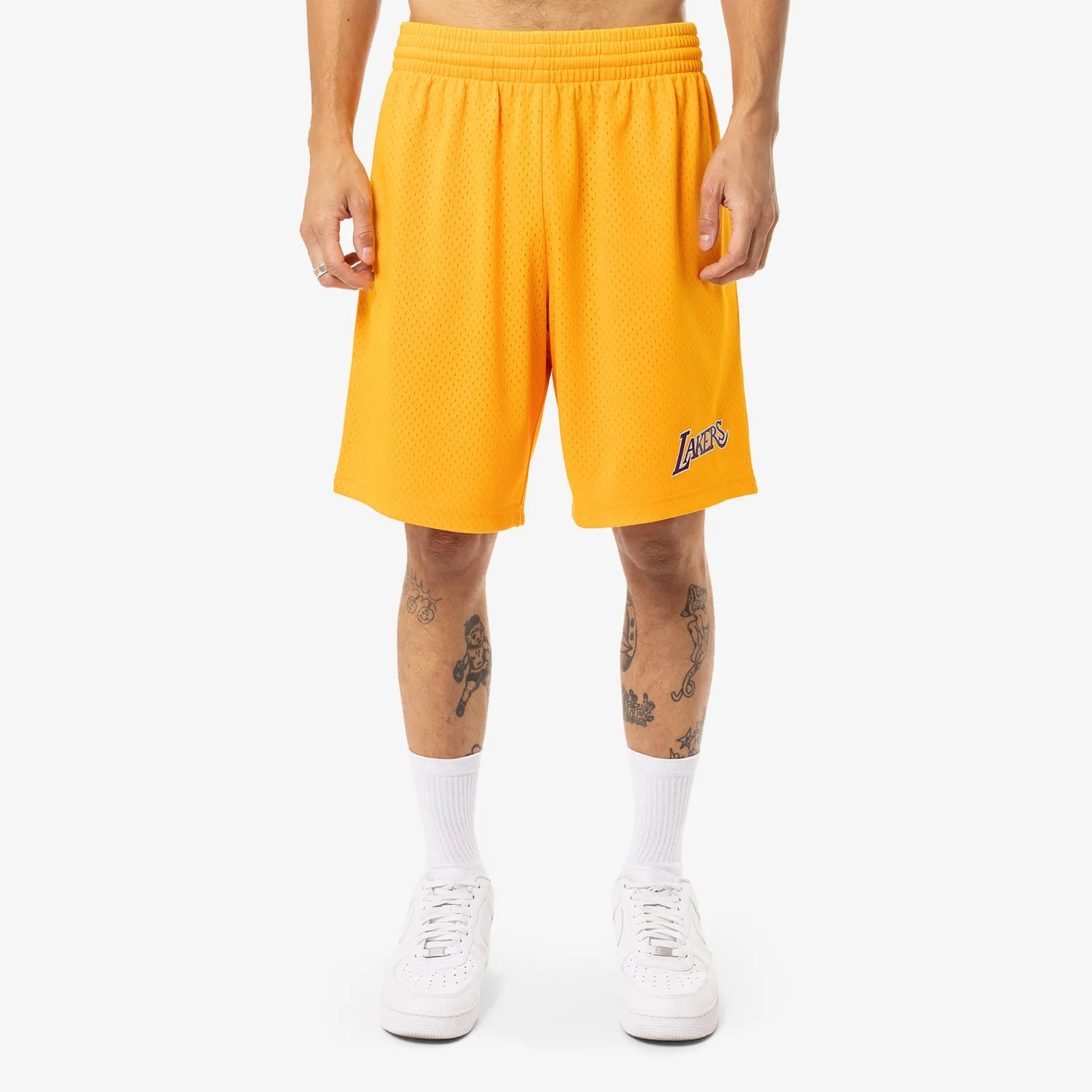 Los Angeles Lakers Mesh Court Shorts - Yellow