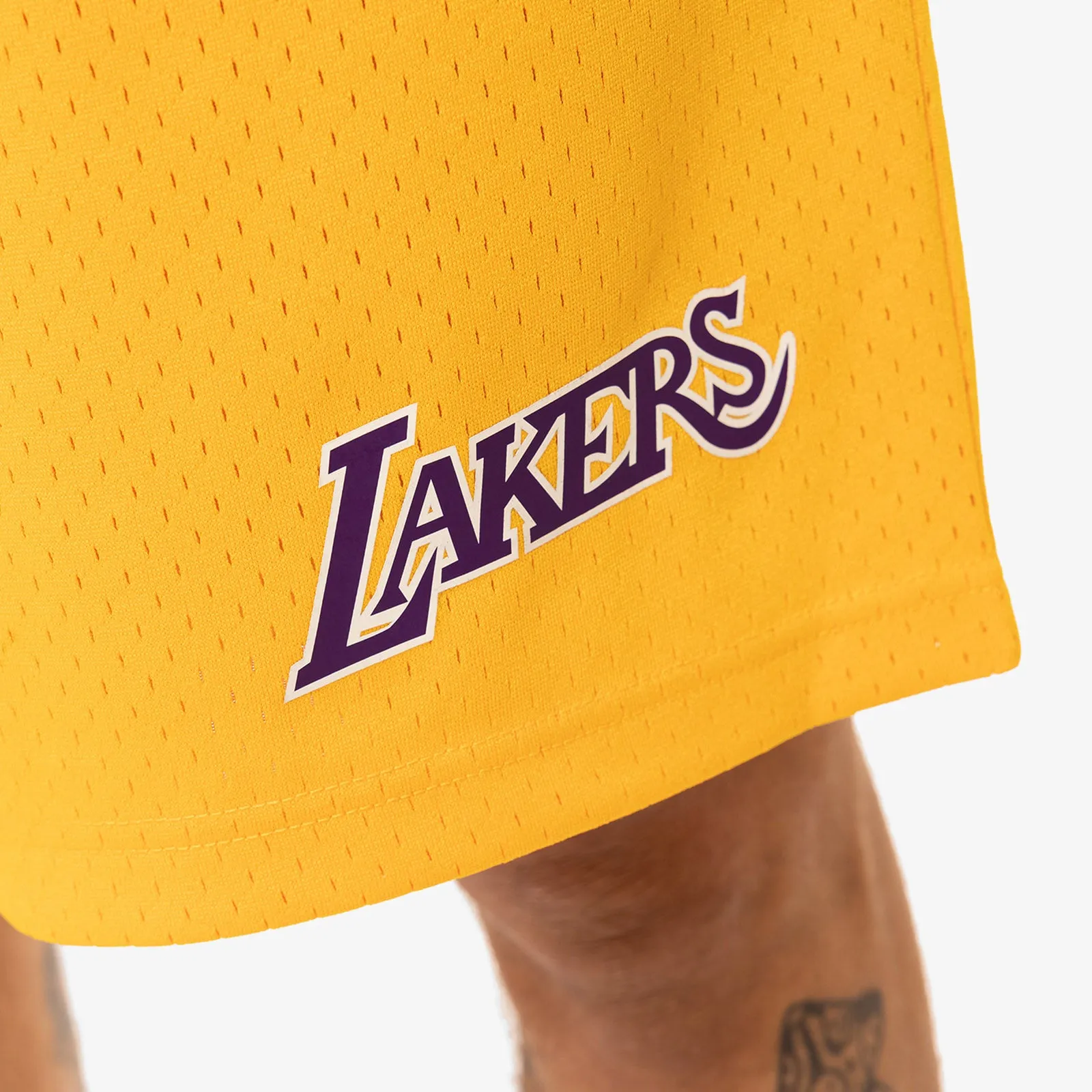Los Angeles Lakers Mesh Court Shorts - Yellow