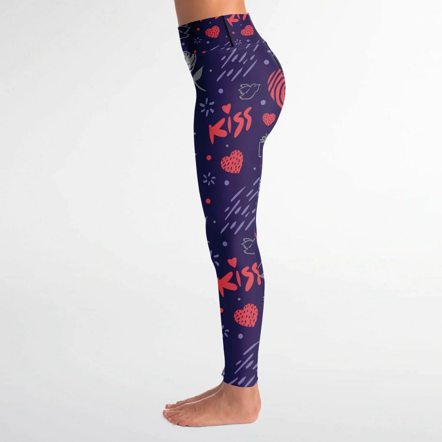 Love and Kiss Yoga Leggings