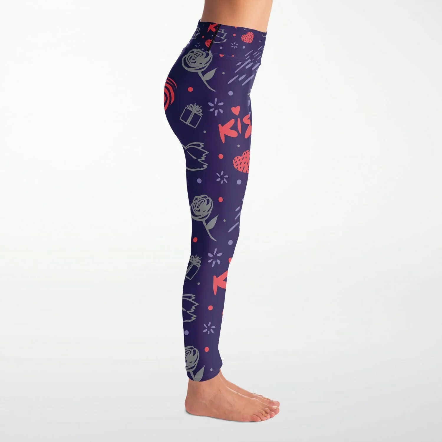Love and Kiss Yoga Leggings