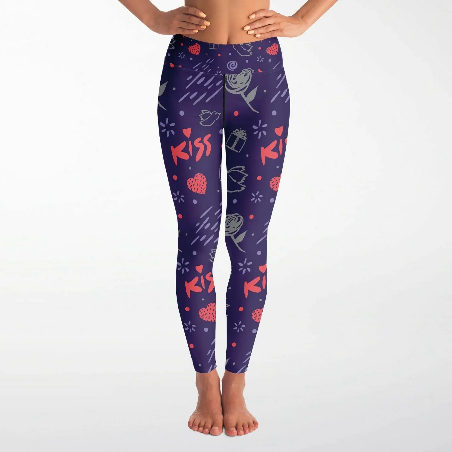 Love and Kiss Yoga Leggings