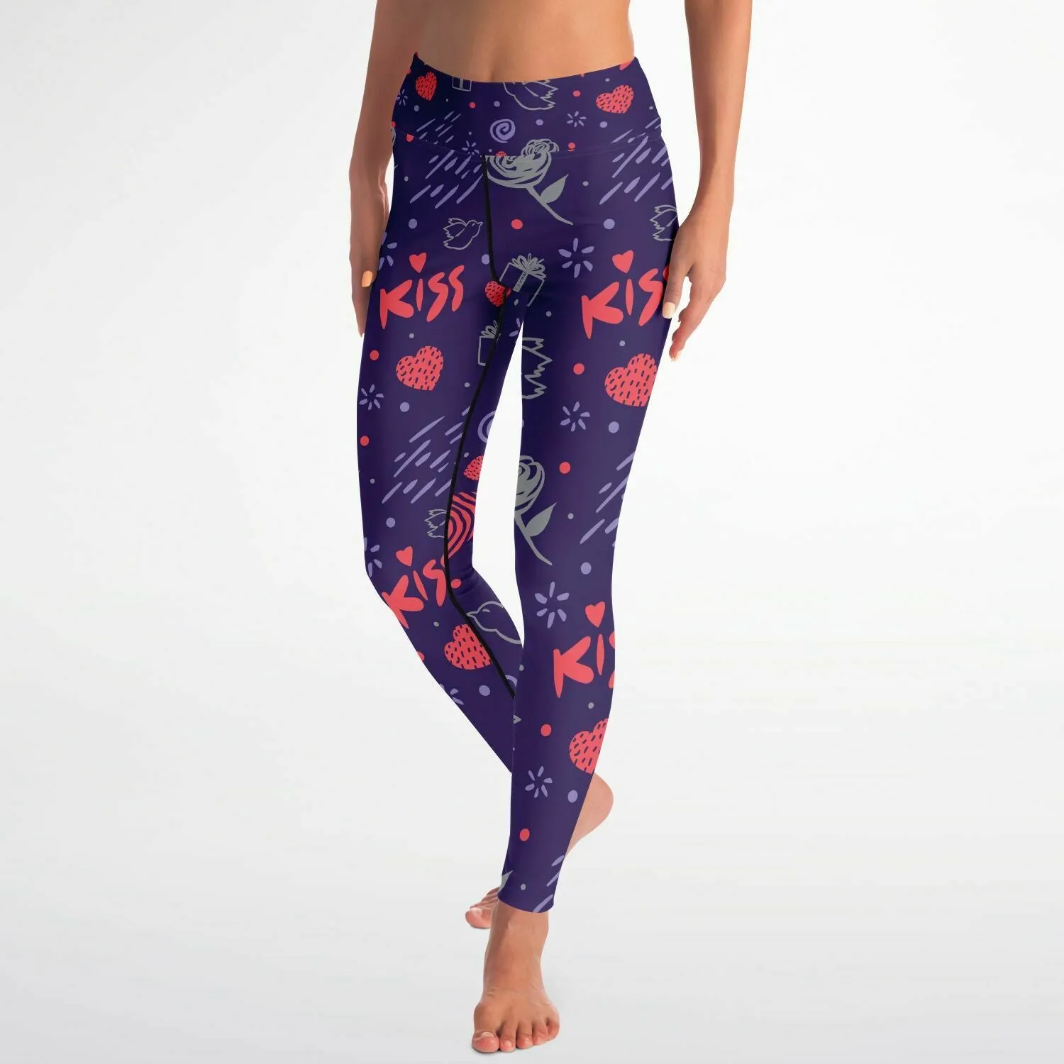Love and Kiss Yoga Leggings