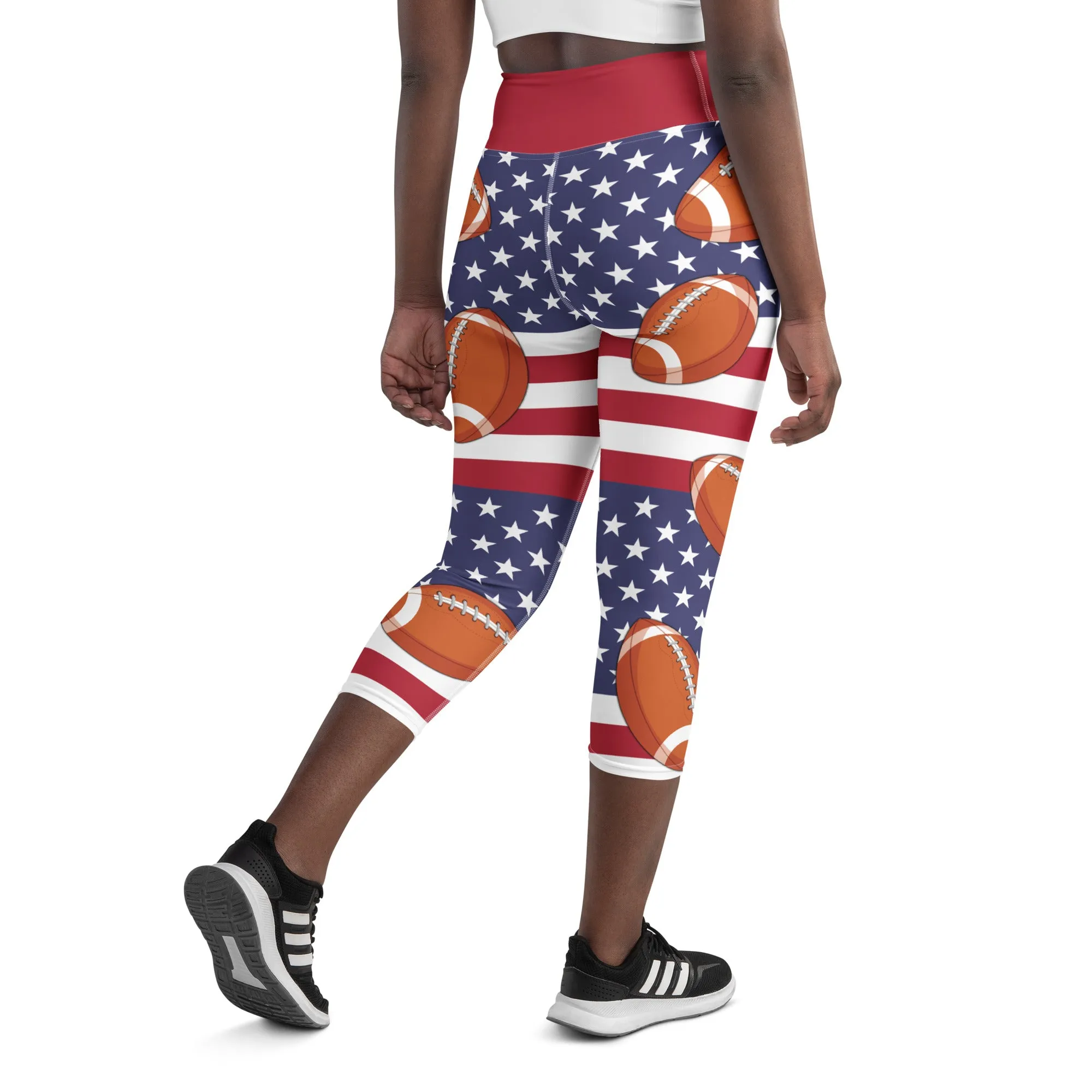 Love Football Yoga Capris