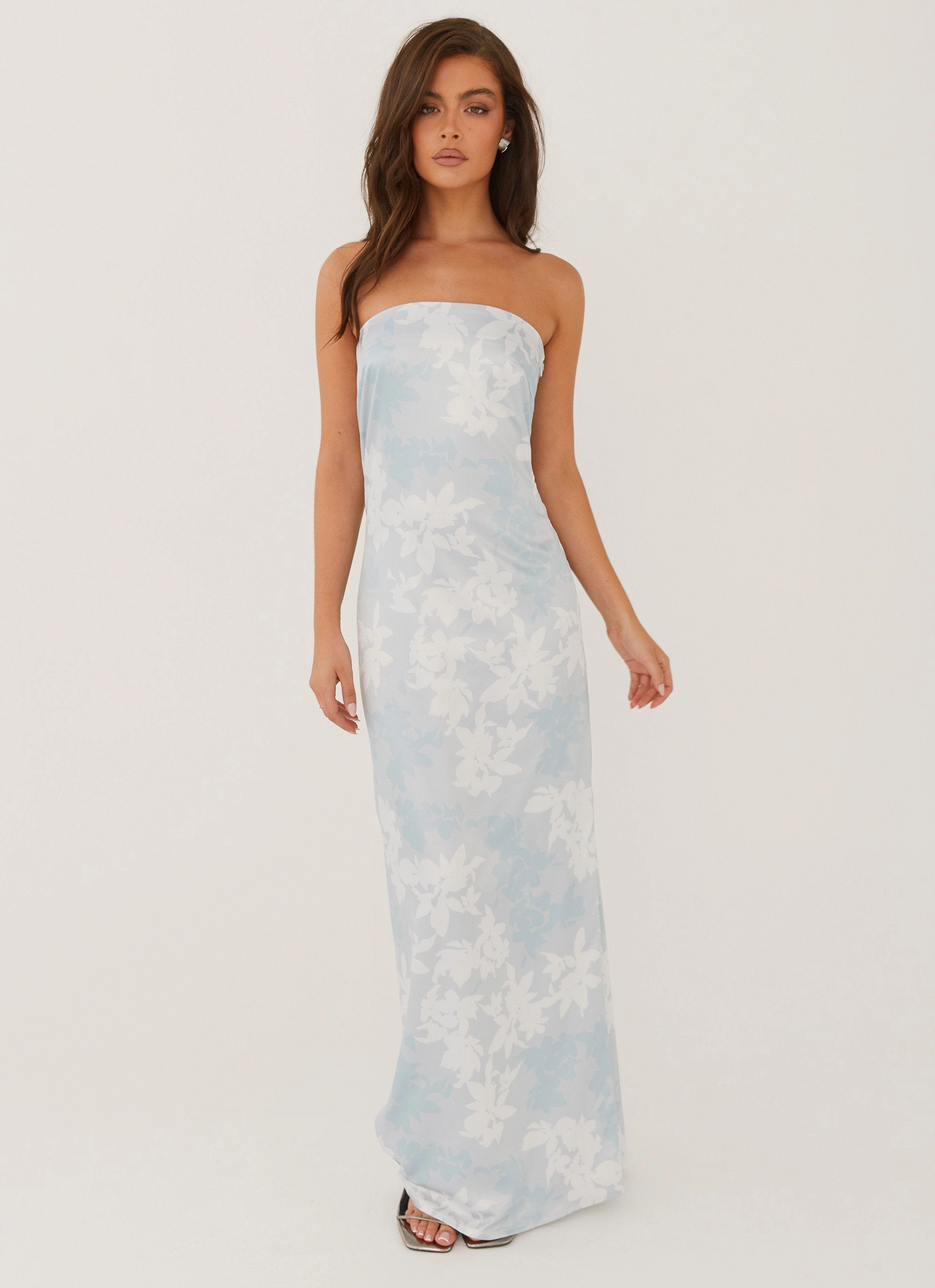 Love Me More Maxi Dress - Blue Blossom Timeless Look