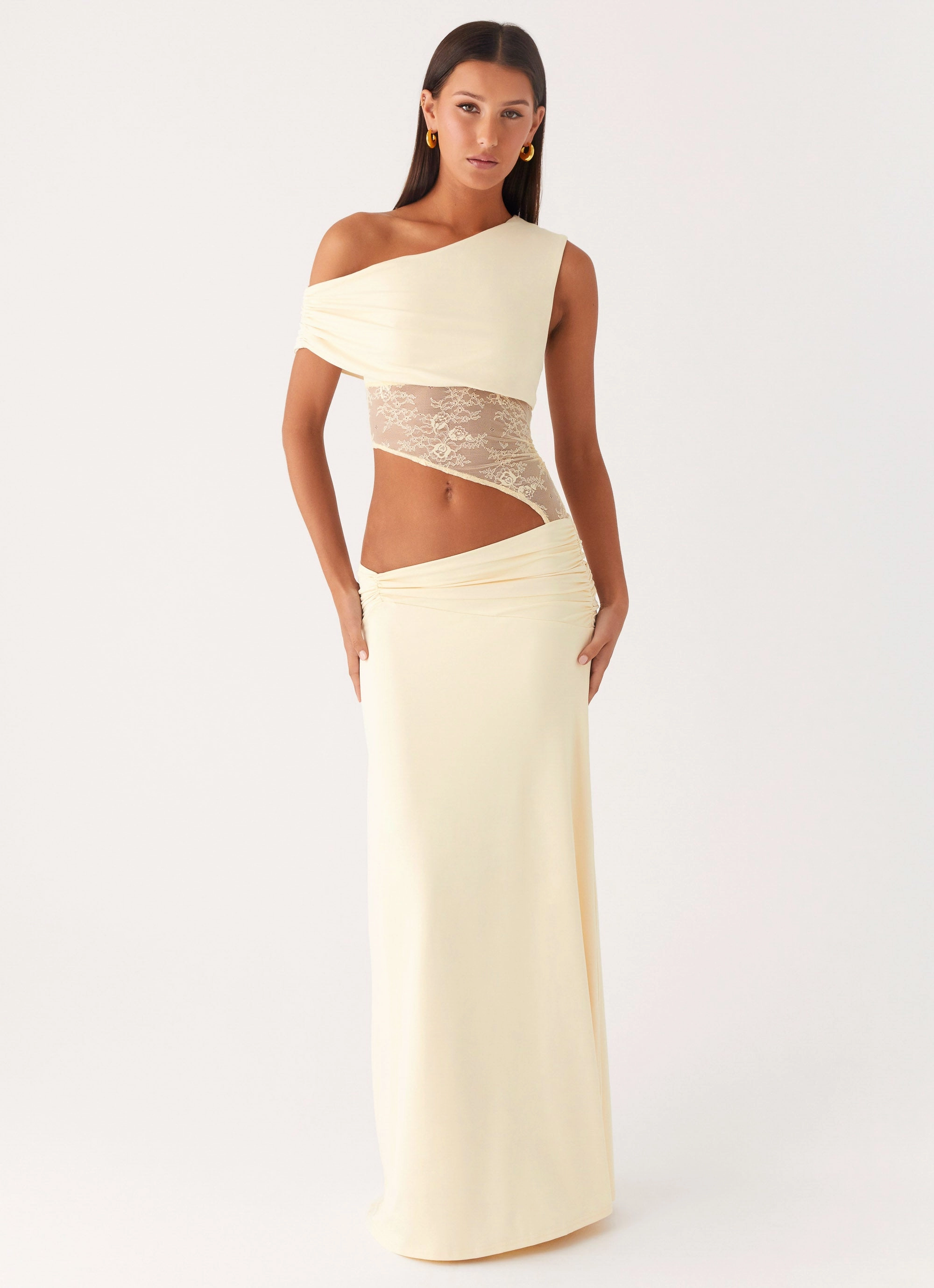 Love Motion Maxi Dress - Lemon Event Glow
