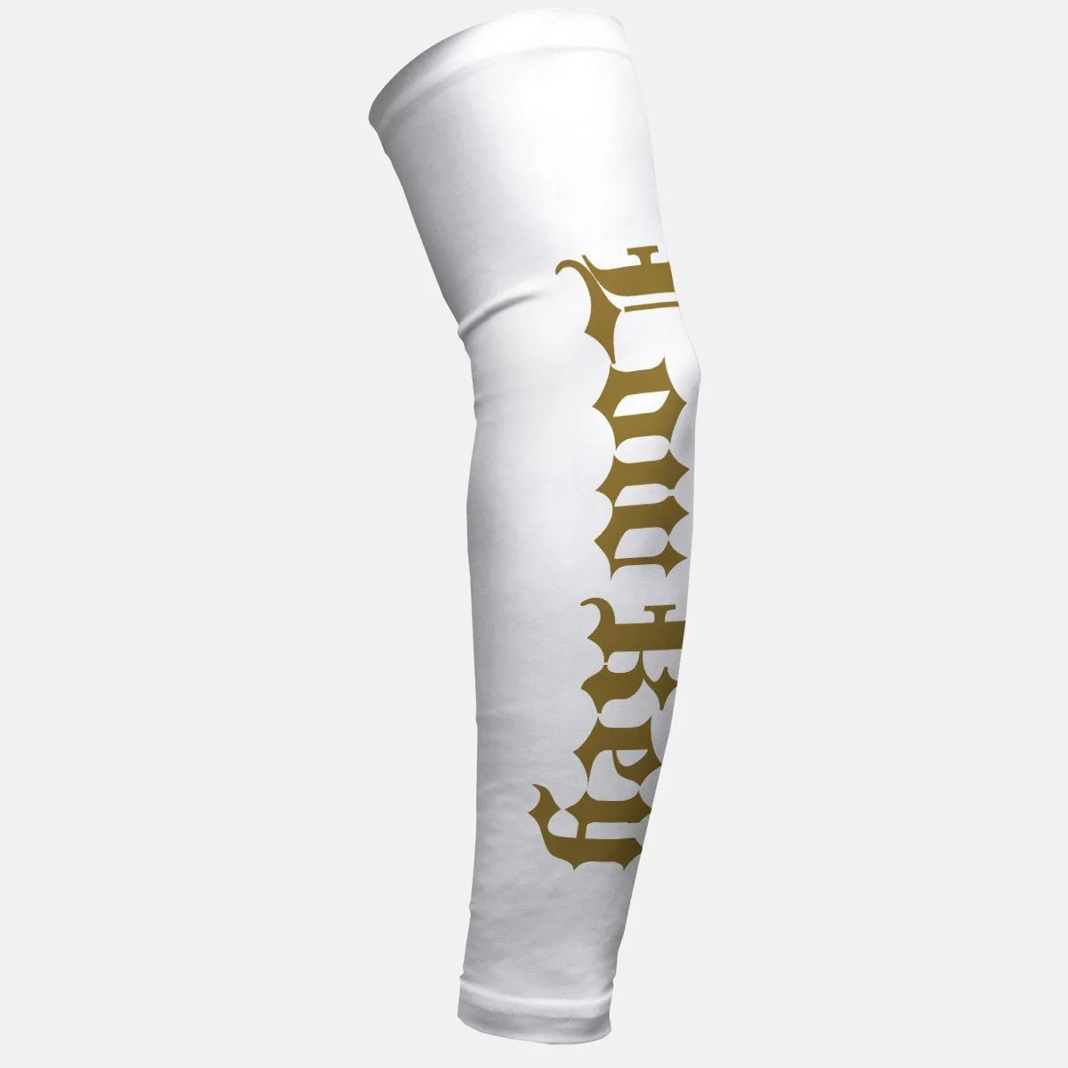 Low Key White and Gold Arm Sleeve
