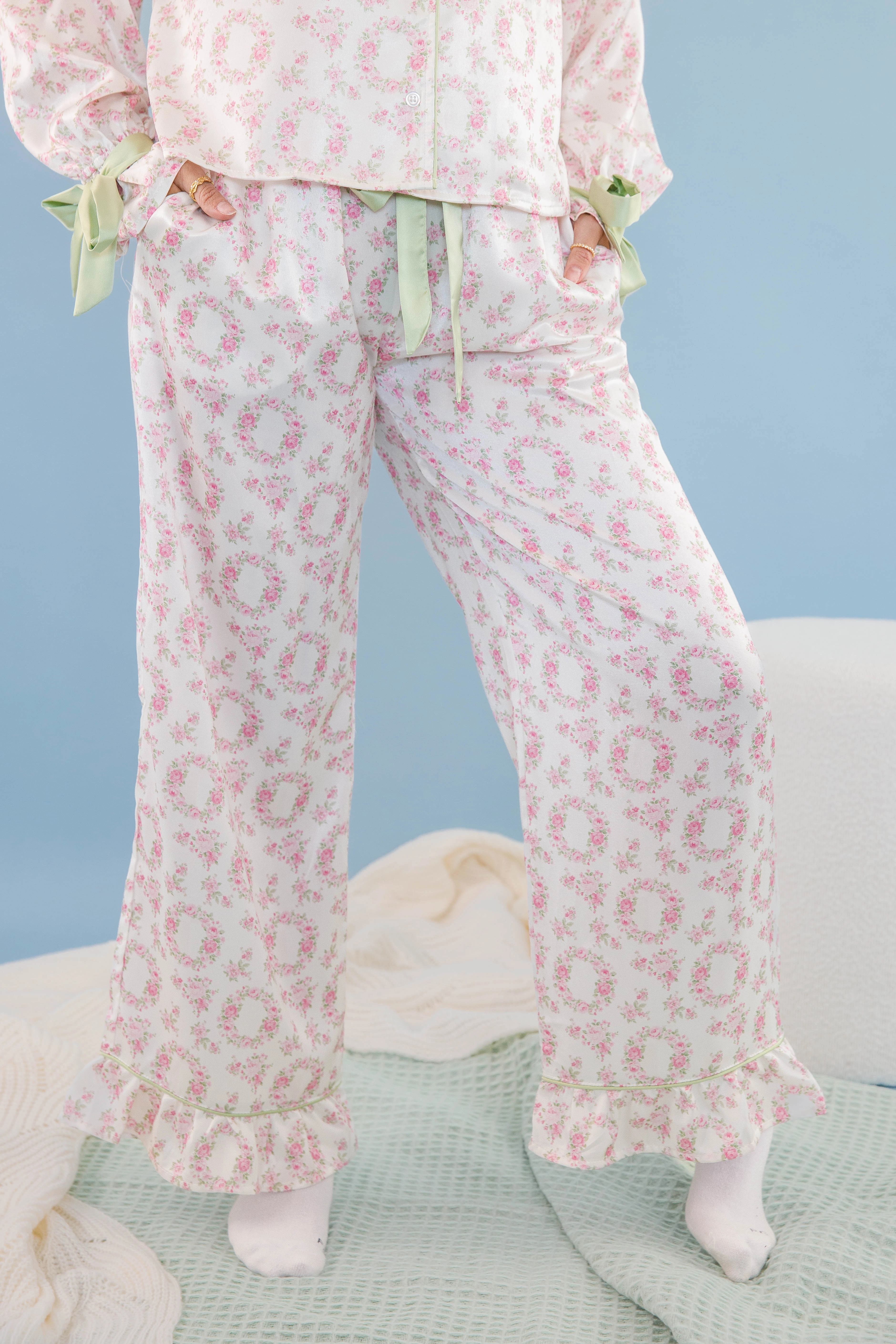 Quick Flex Neutral Look Count Your Blessings Pajama Pants