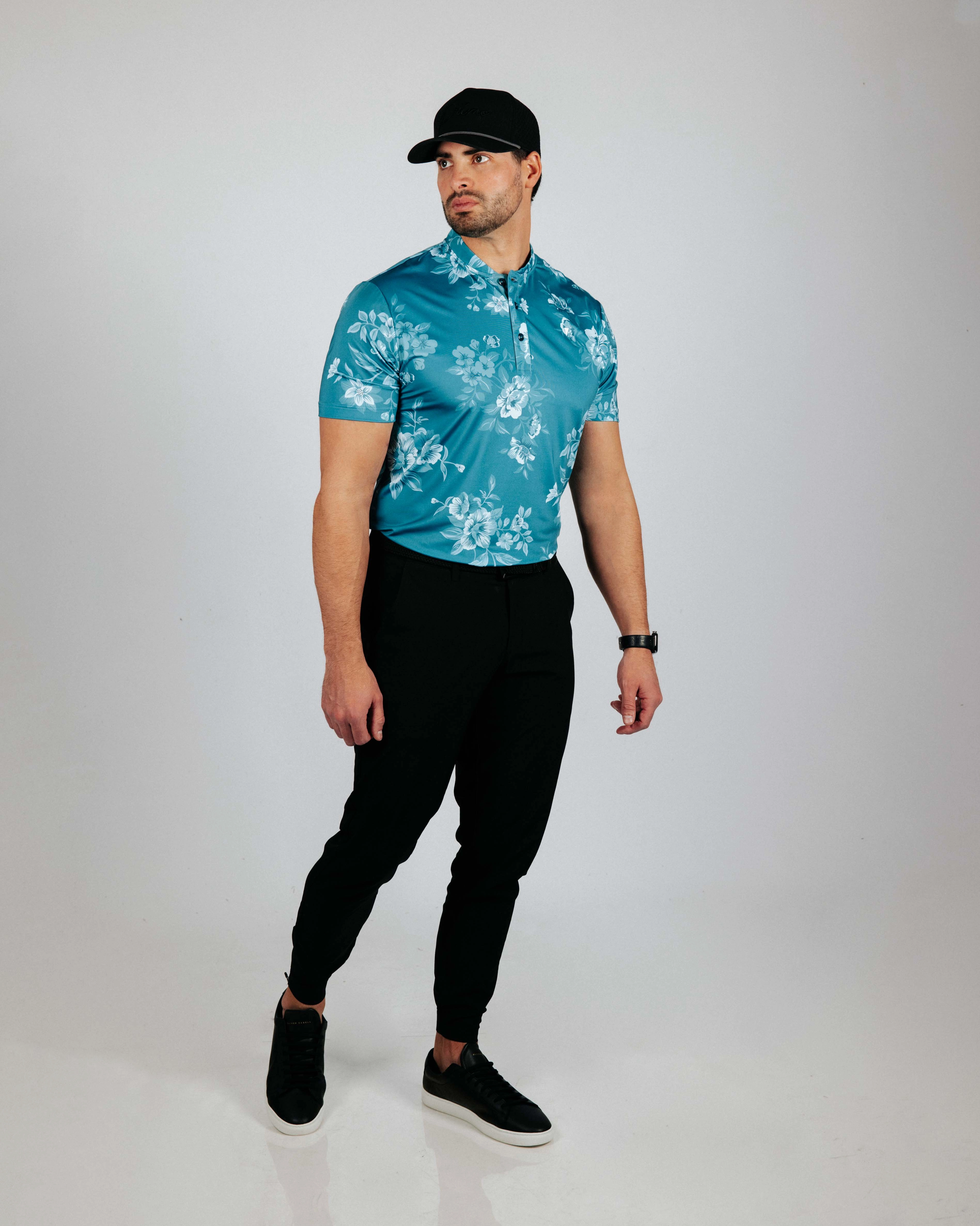 MultiPanelBreathability Dusk Bloom Blade Polo