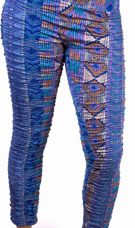Versatile Design Ruched Print Legging