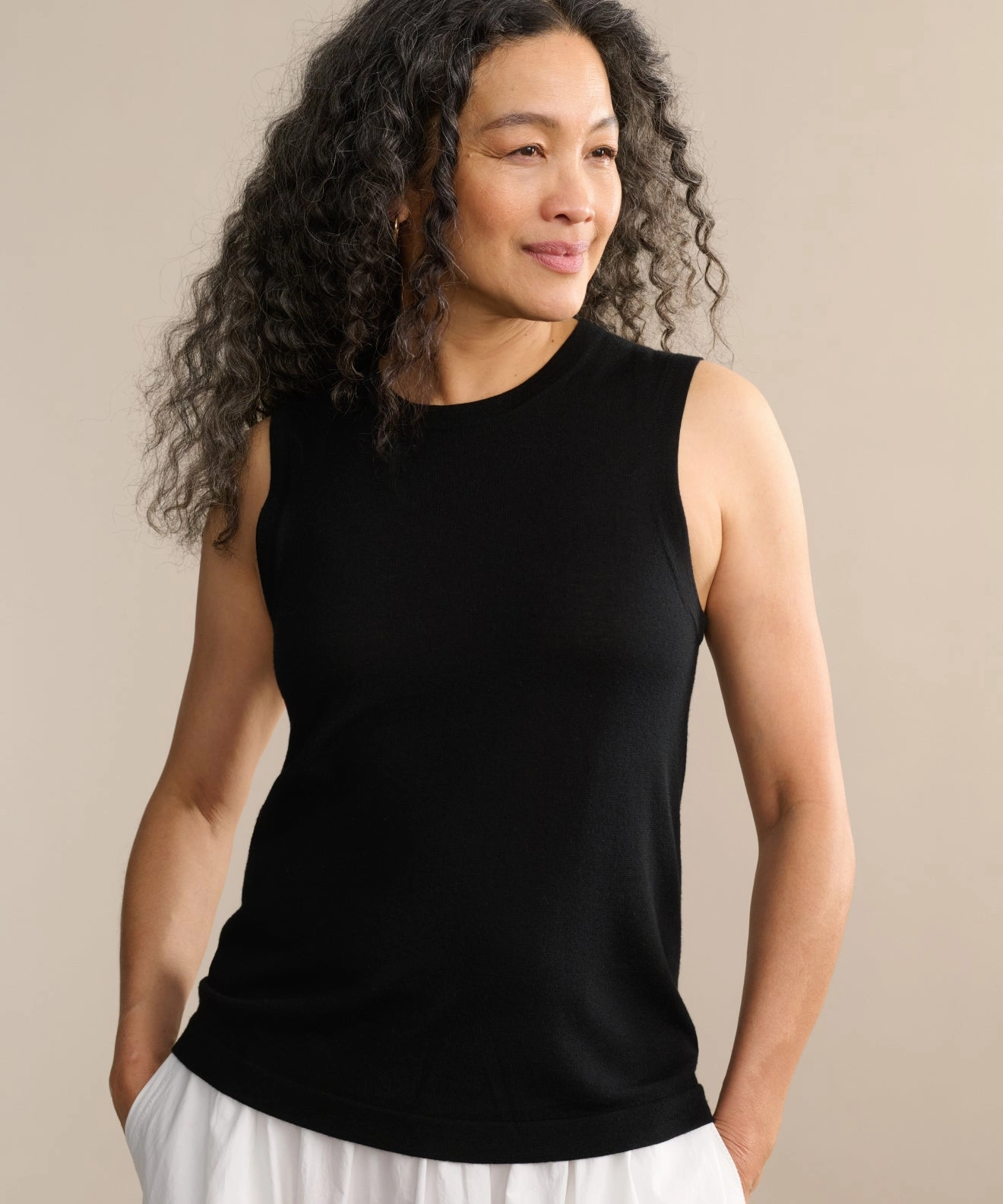 Merino Tank TearResistantWeave slim fit