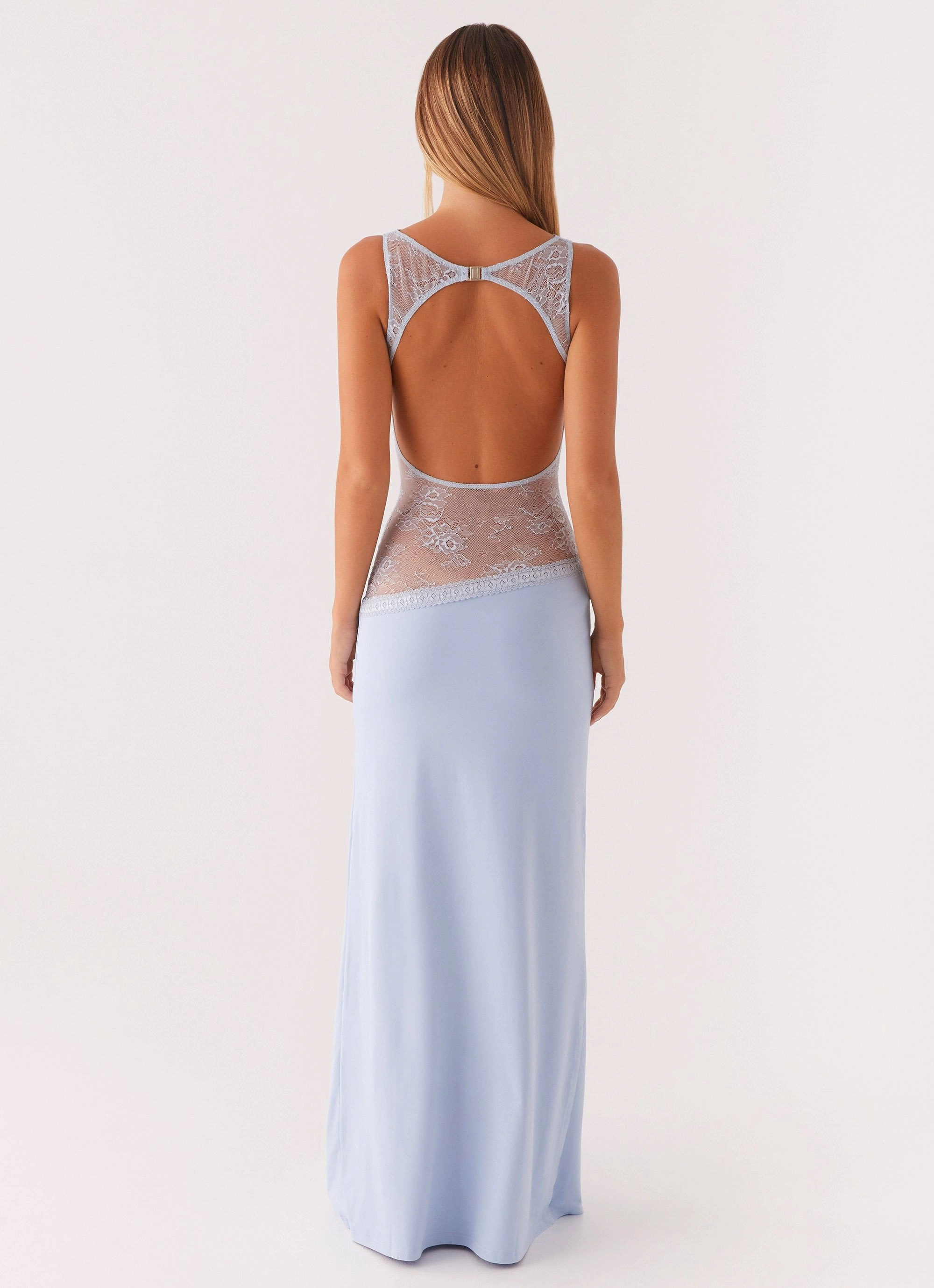 Lucinda Maxi Dress - Blue Pure Lines