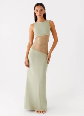 Casual Elegance Lucinda Maxi Dress - Sage