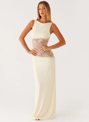Lucinda Maxi Dress - Yellow Perfect Layer
