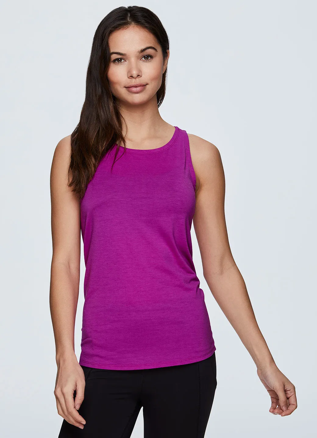 Lumen Mesh Cut Back Tie Tank