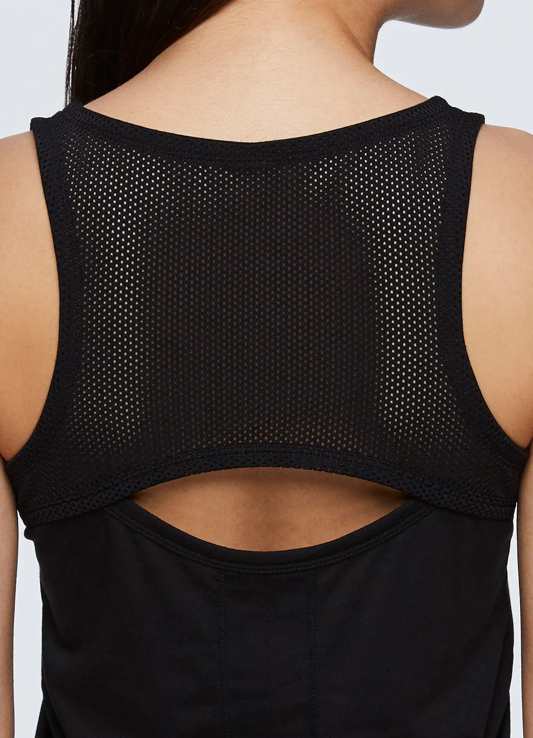 Lumen Mesh Cut Back Tie Tank
