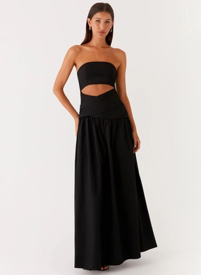 Art-Gallery Lumen Maxi Dress - Black