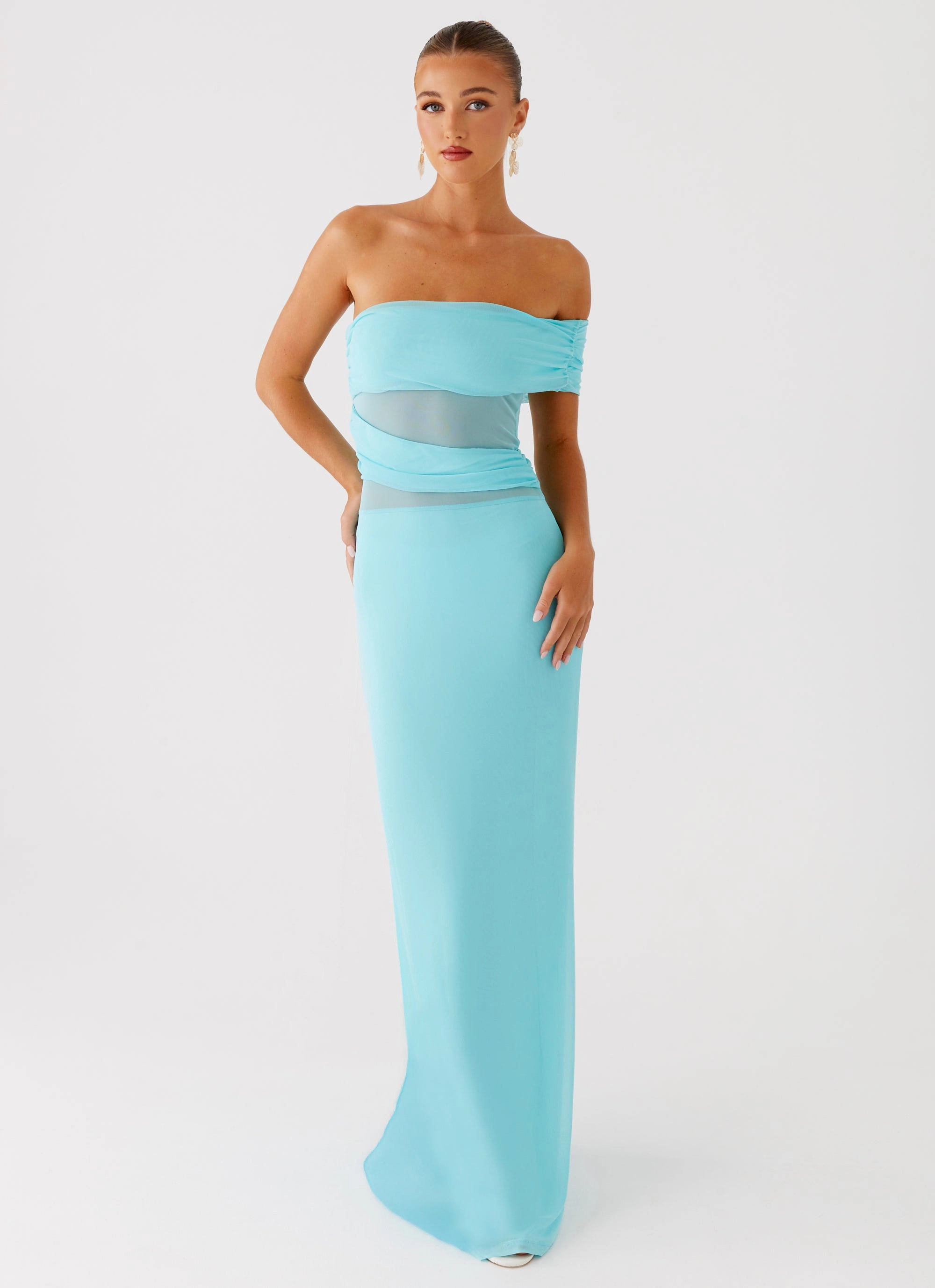 Lumi Maxi Dress - Turquoise Light material Breathable Design
