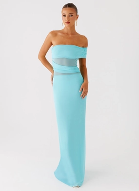 Lumi Maxi Dress - Turquoise Light material Breathable Design