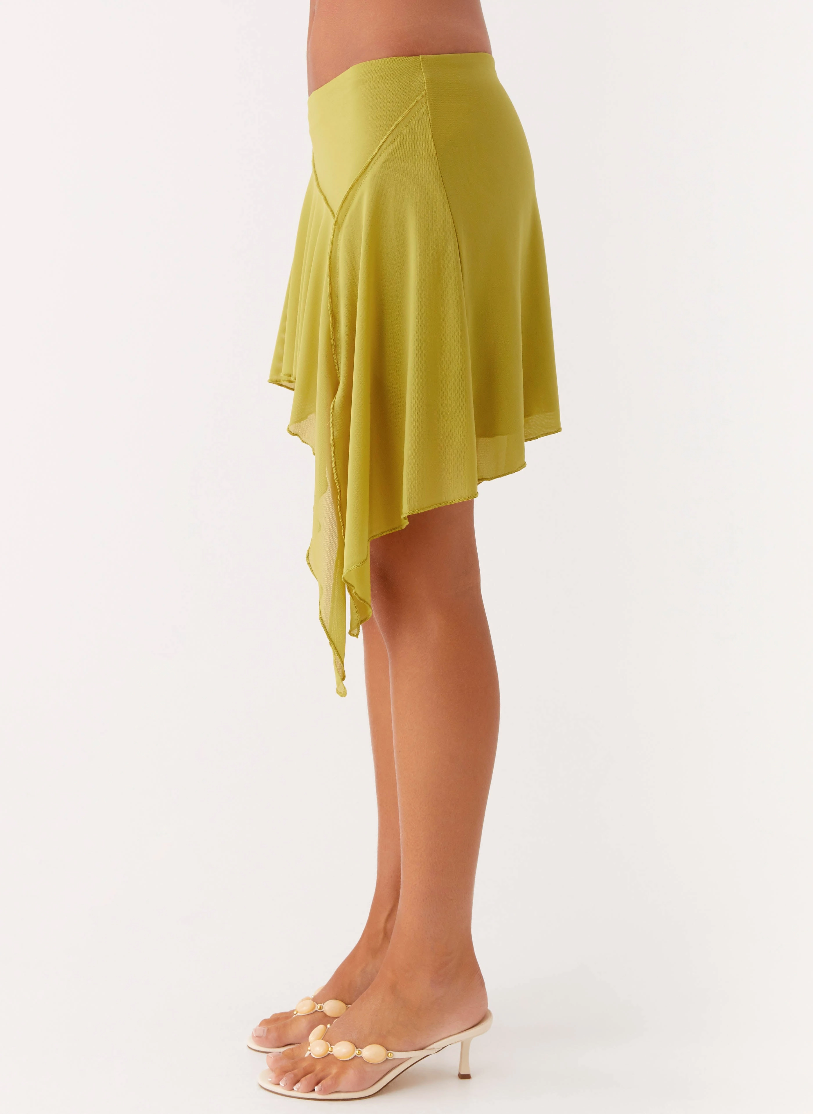 Athletic Comfort Lustra Mini Skirt - Lime