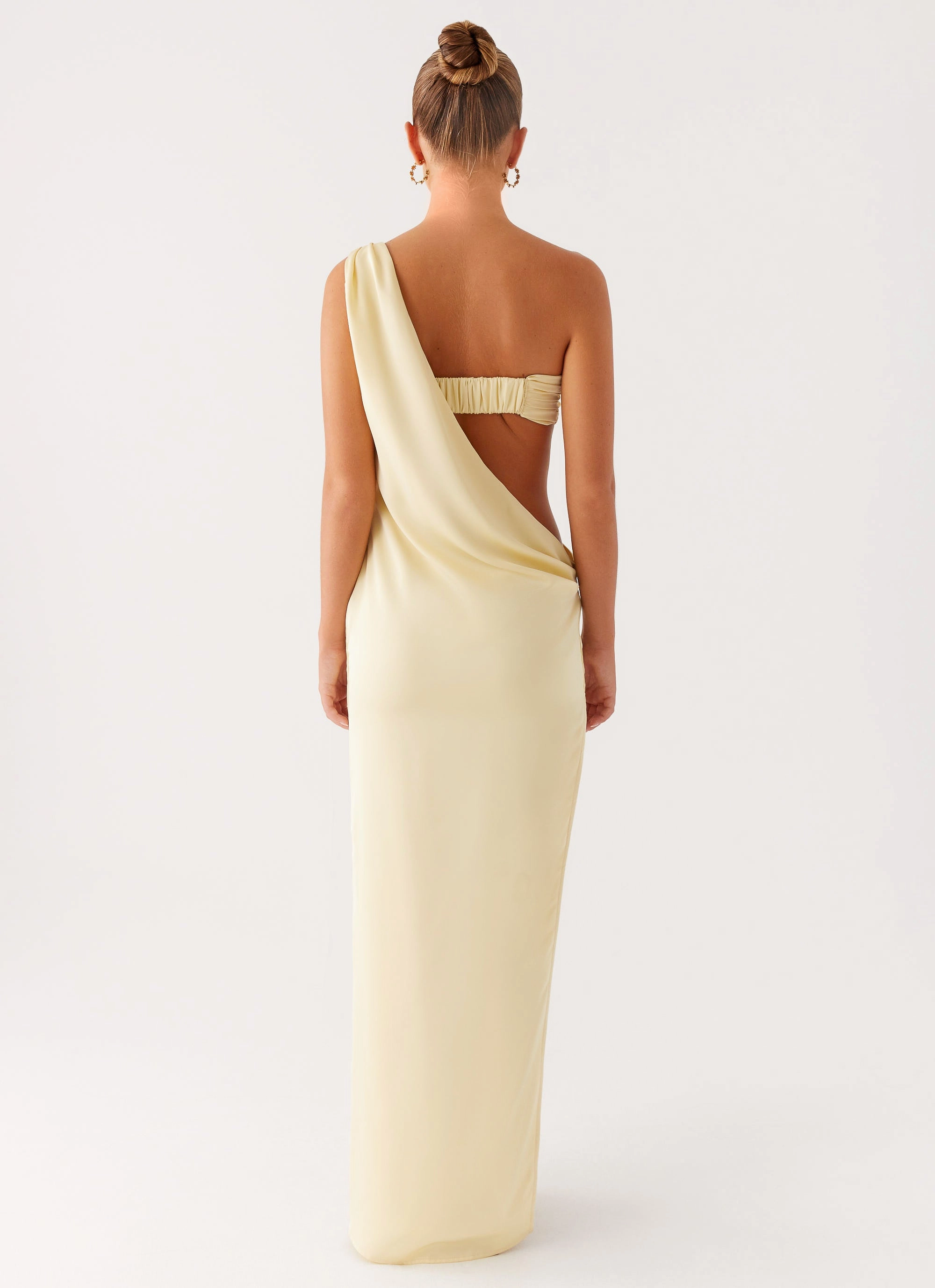 Pocket-Detail Blush Shade Cooper Maxi Dress - Yellow