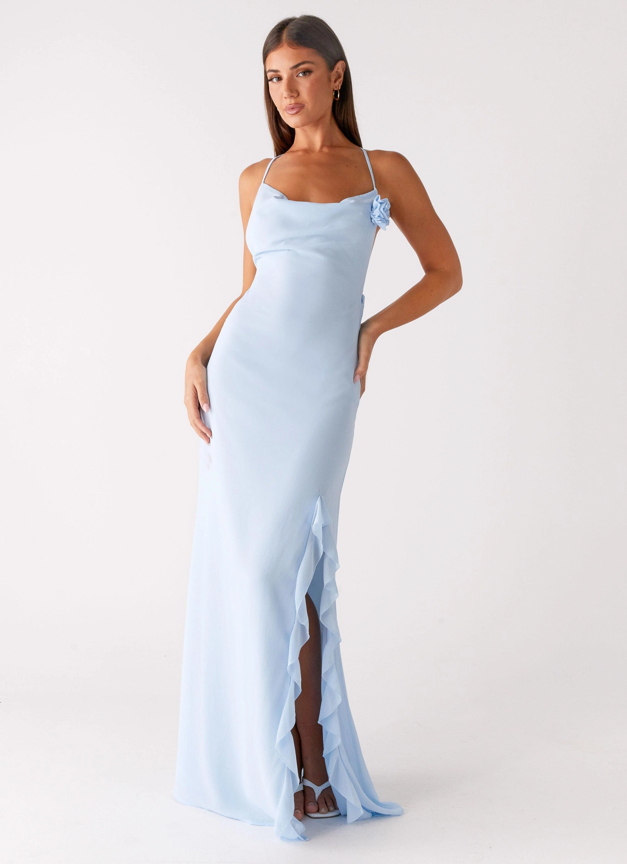 Refined Form NonIrritatingLining First Class Maxi Dress - Blue