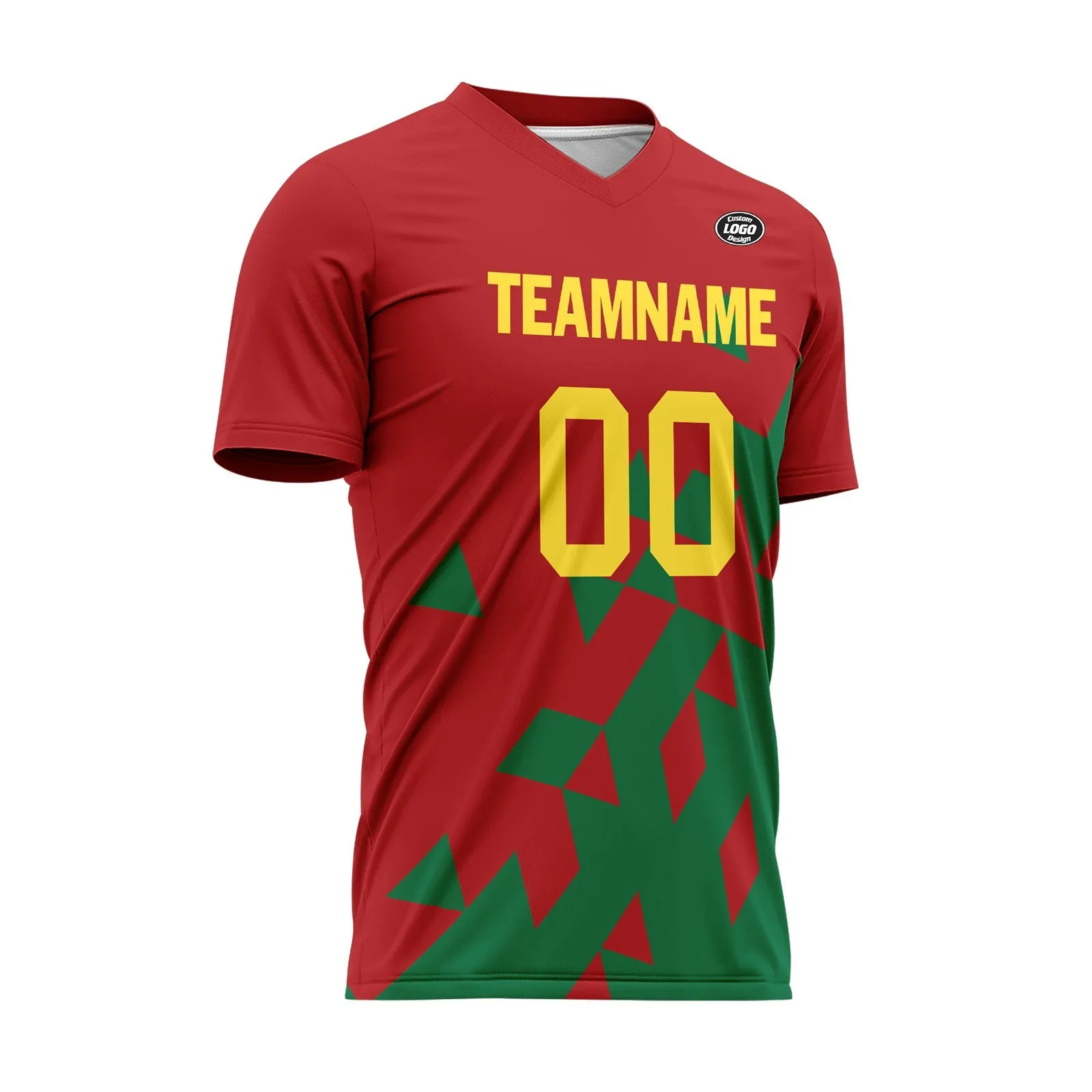 Luxury Gifts,Custom Red Green Soccer Sets Jersey Personalized SCJ101-D28015