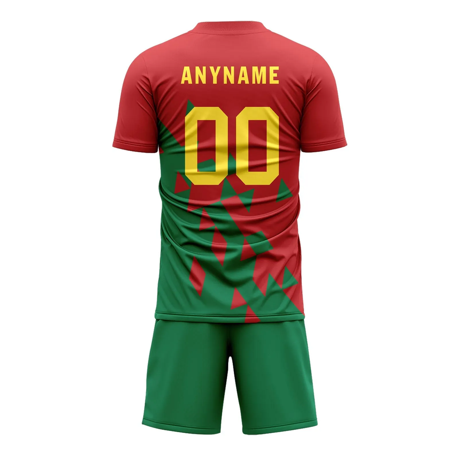 Luxury Gifts,Custom Red Green Soccer Sets Jersey Personalized SCJ101-D28015