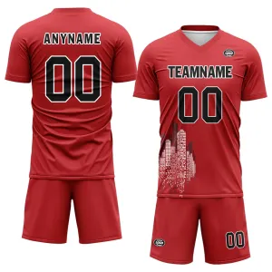 Luxury Gifts,Custom Red Soccer Sets Jersey Personalized SCJ101-D28001