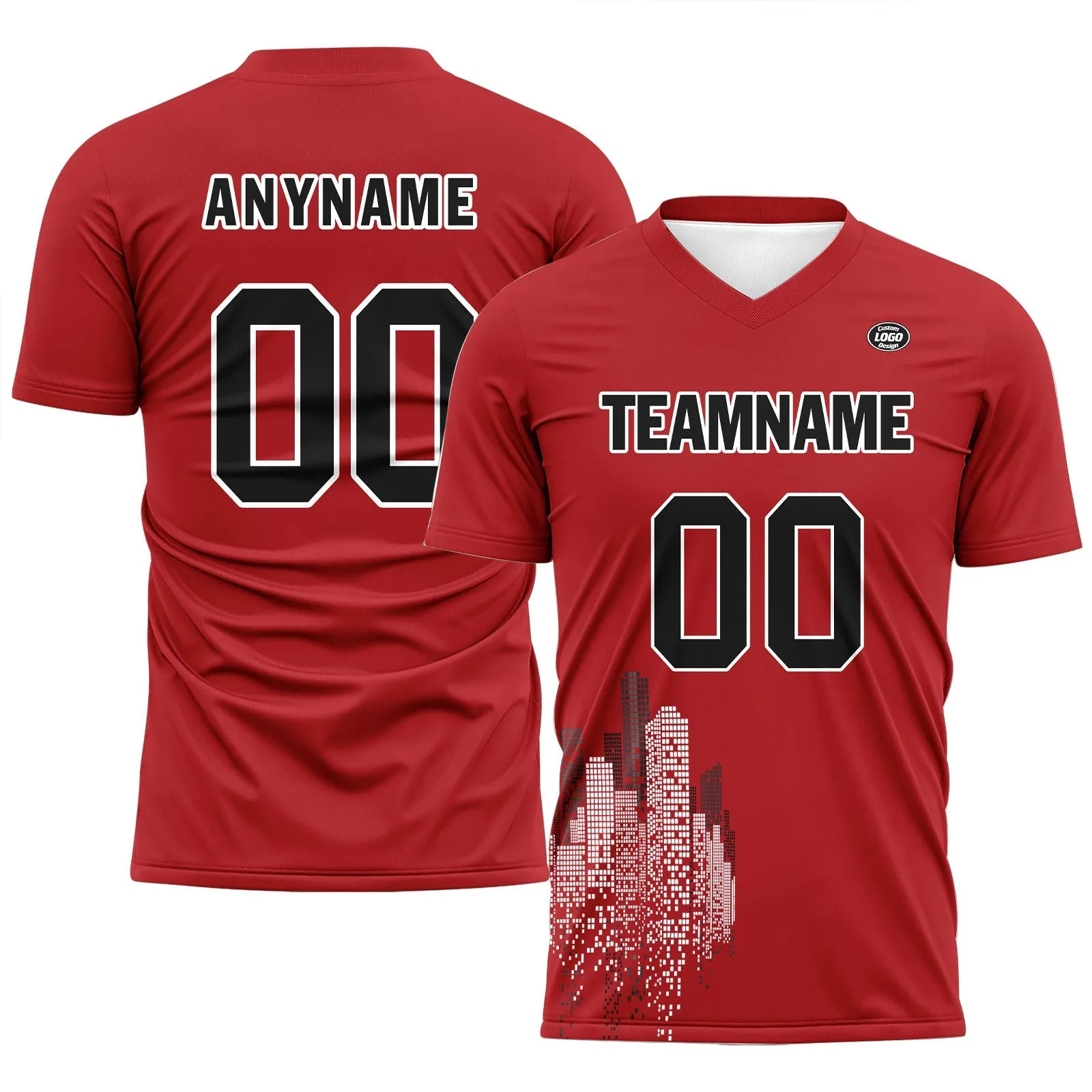 Luxury Gifts,Custom Red Soccer Sets Jersey Personalized SCJ101-D28001