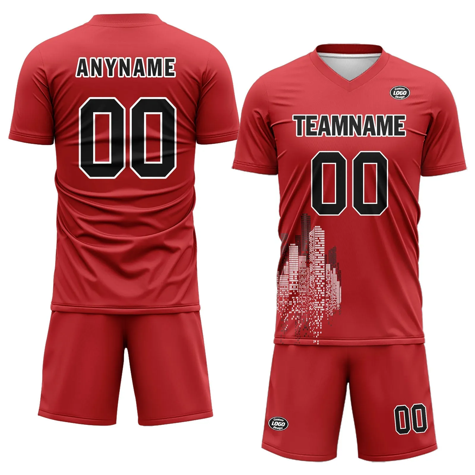 Luxury Gifts,Custom Red Soccer Sets Jersey Personalized SCJ101-D28001