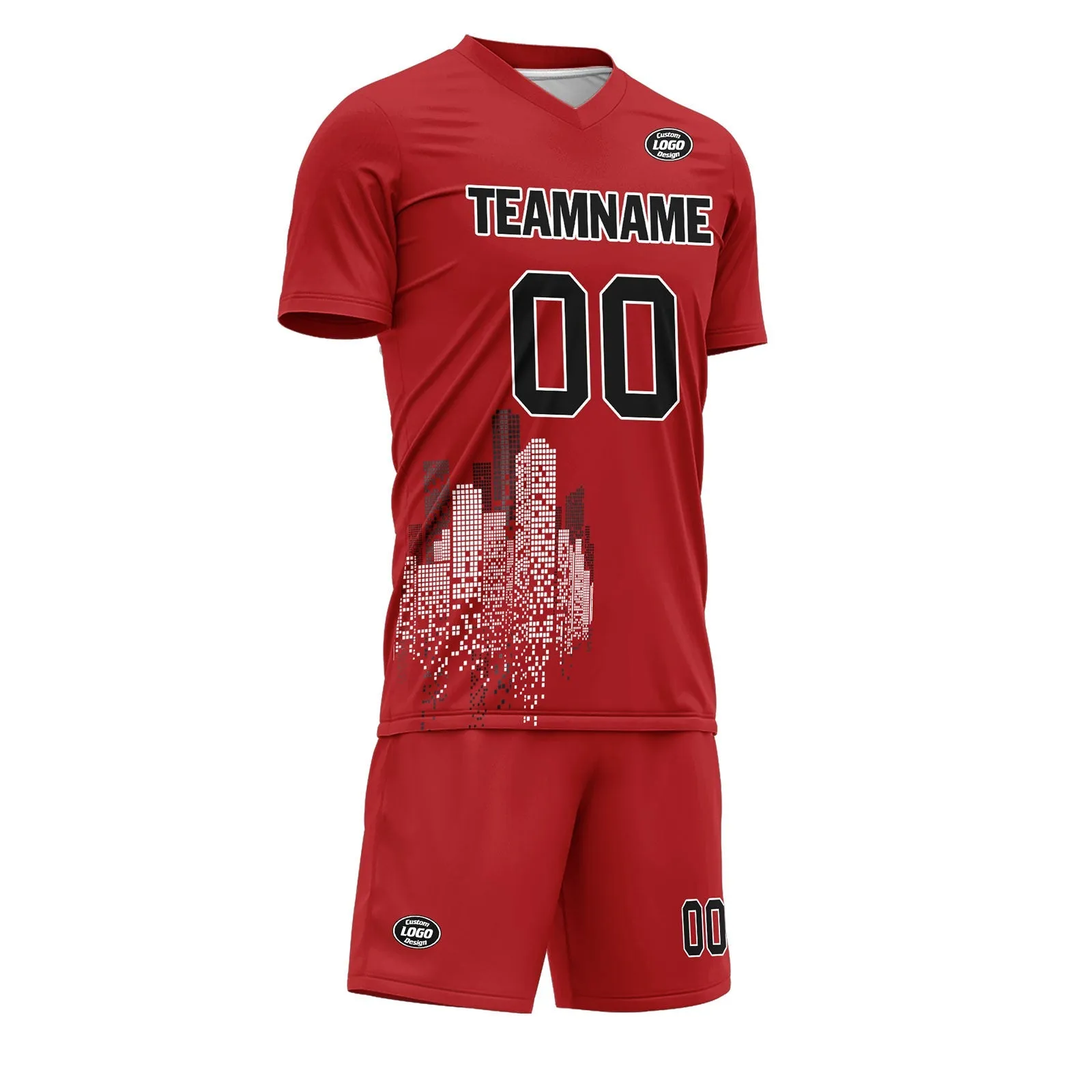 Luxury Gifts,Custom Red Soccer Sets Jersey Personalized SCJ101-D28001
