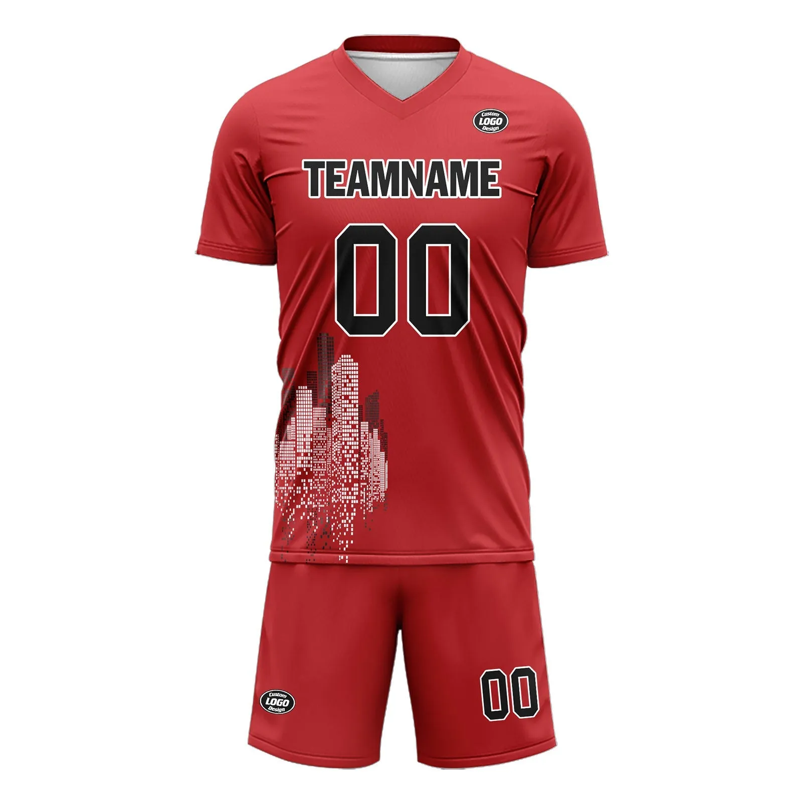 Luxury Gifts,Custom Red Soccer Sets Jersey Personalized SCJ101-D28001