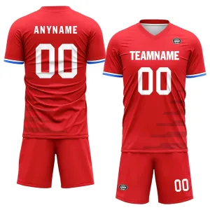 Luxury Gifts,Custom Red Soccer Sets Jersey Personalized SCJ101-D28005