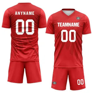 Luxury Gifts,Custom Red Soccer Sets Jersey Personalized SCJ101-D28018