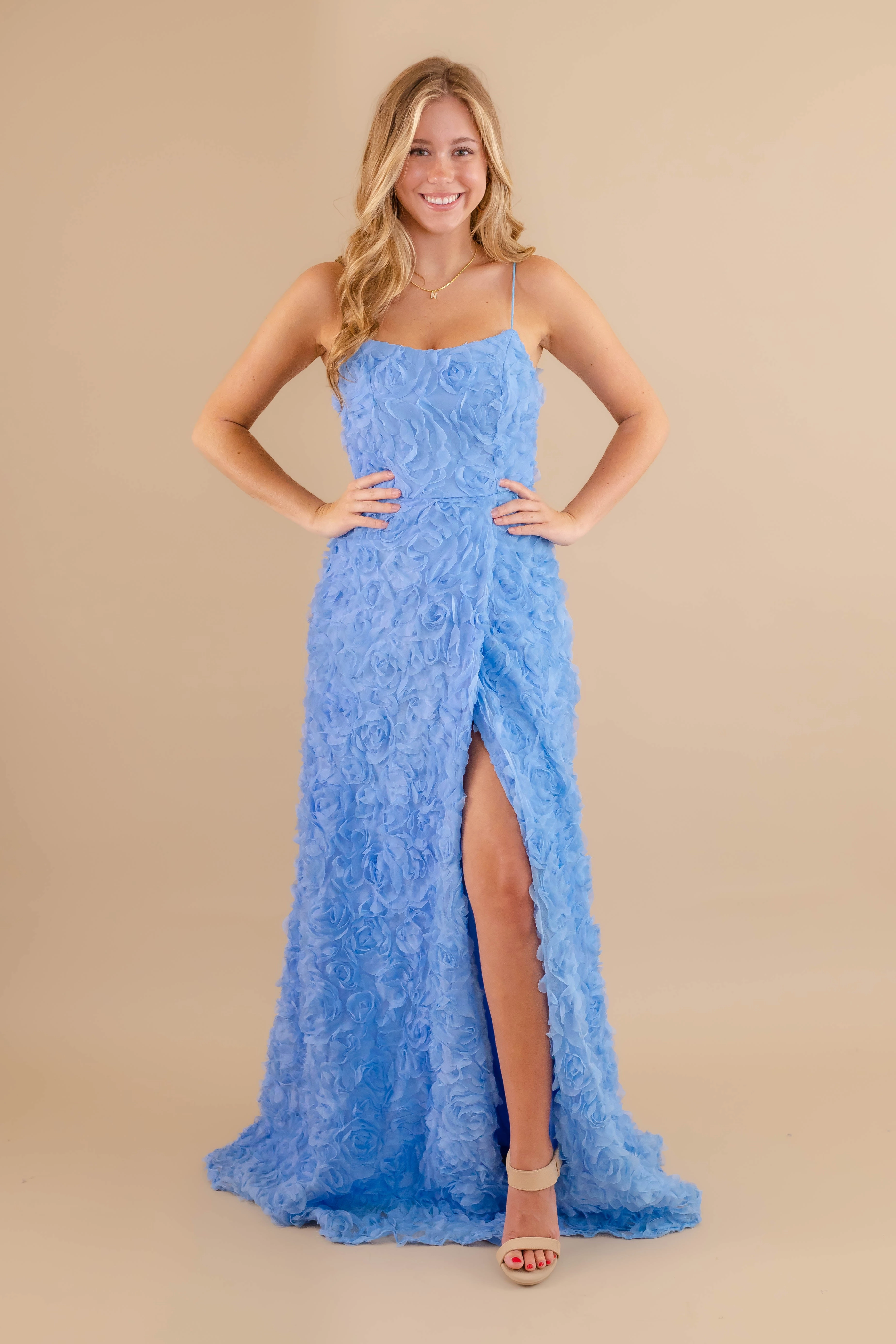 Make It Mesmerizing Maxi Dress Sheer Panel