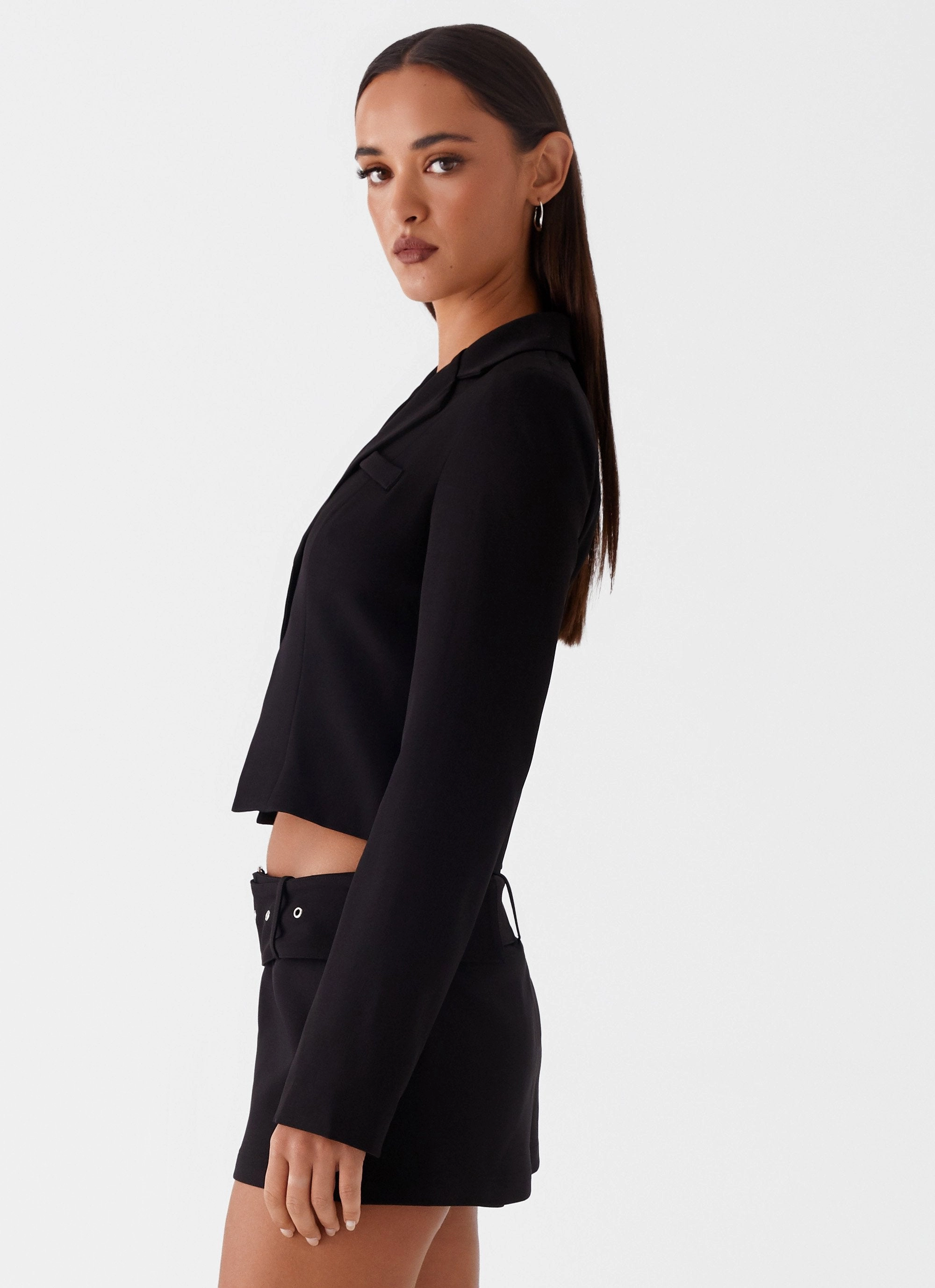 Lynden Blazer Top - Black Bohemian style