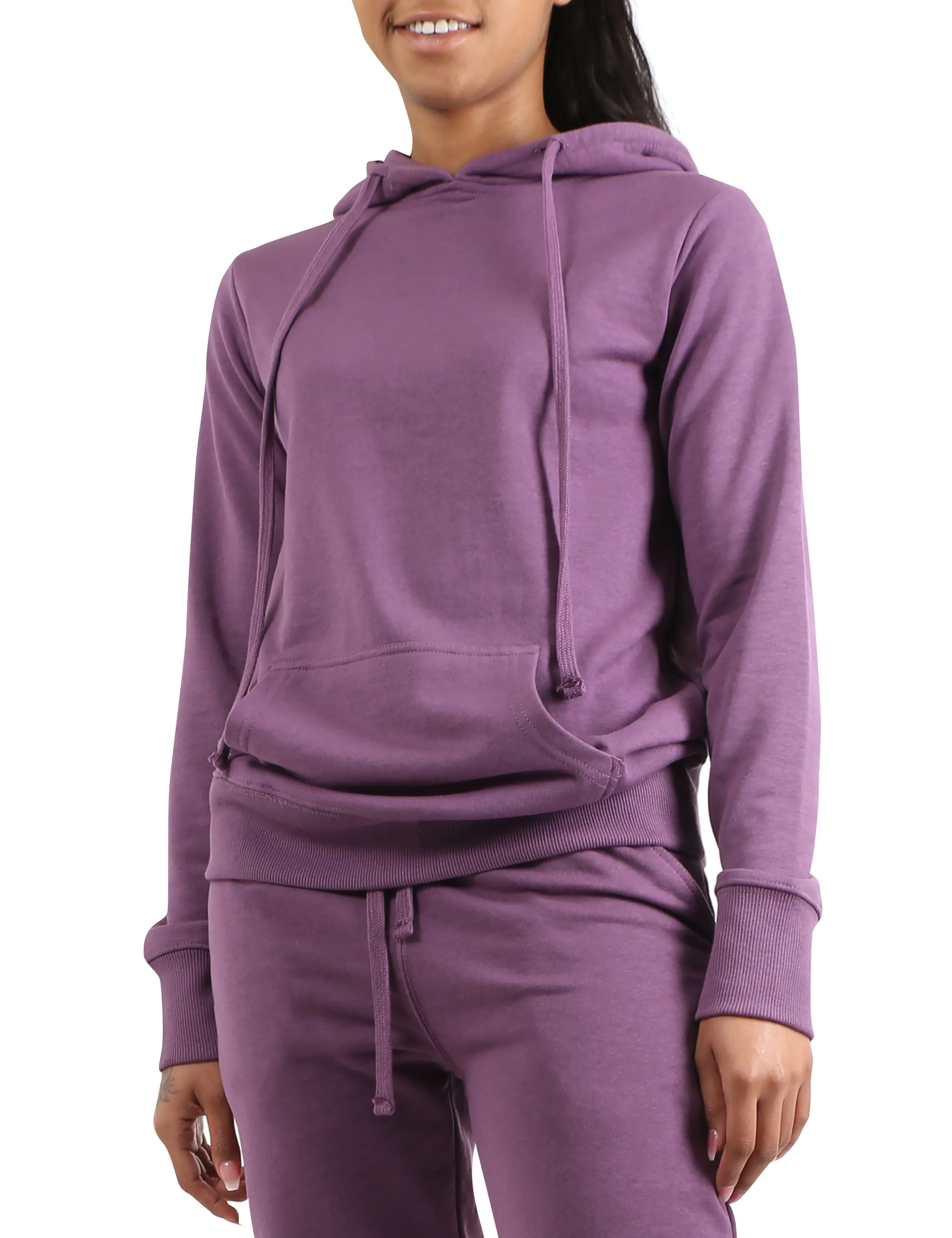 Ma Croix Womens Premium French Terry Pullover Wrinkle Resistant Hoodie